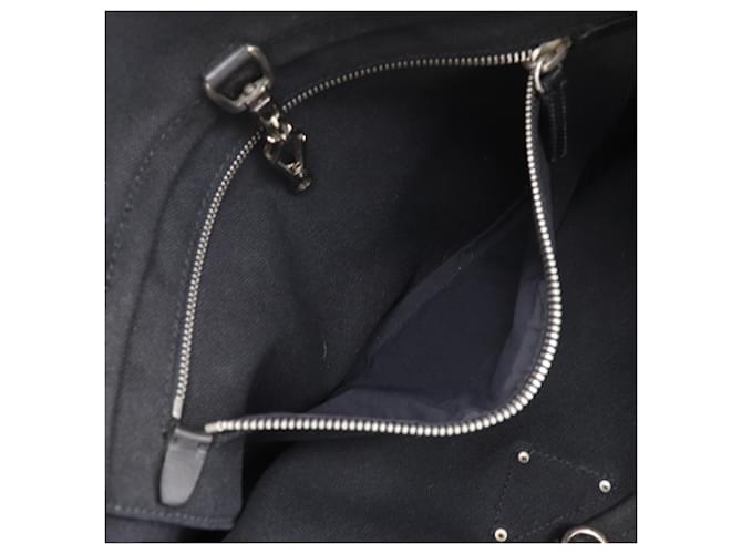 Borsa Tote PRADA con placca logo PRADA Nero - vista 7