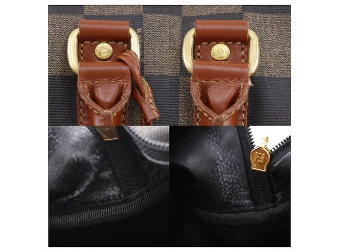 Borsa Boston Fendi Pekan Marrone - vista 10