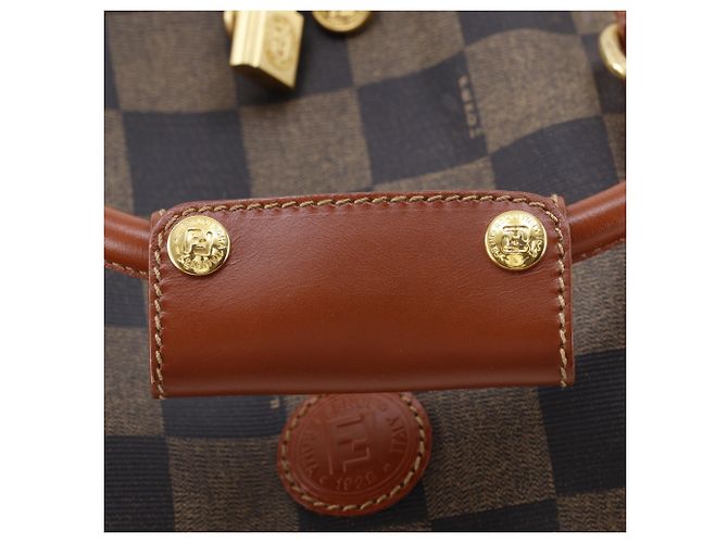 Borsa Boston Fendi Pekan Marrone - vista 13