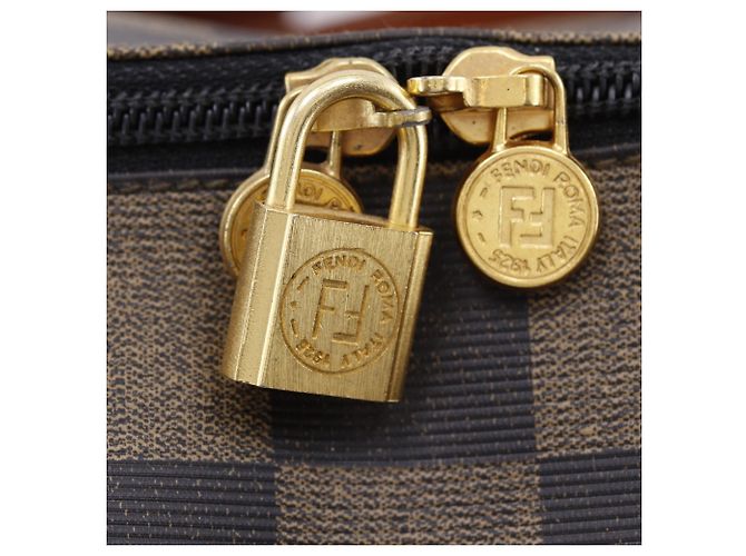 Borsa Boston Fendi Pekan Marrone - vista 20