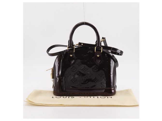 Borsa Louis Vuitton Alma BB Rosso Bordò - vista 20