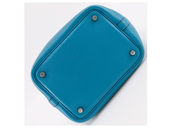 Hermès Hermes Picotin Lock 18 PM Handtasche Blau Grün - Ansicht 10