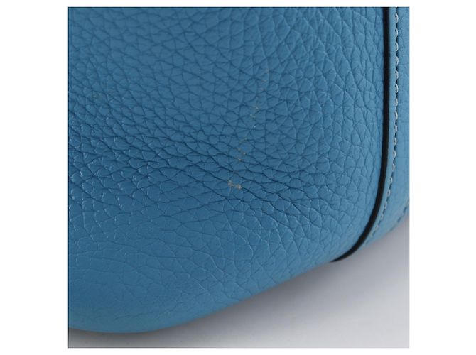Hermès Hermes Picotin Lock 18 PM Handtasche Blau Grün - Ansicht 13