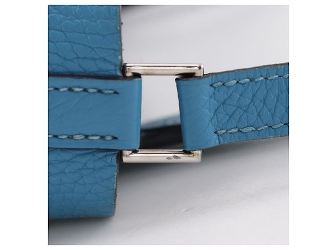 Hermès Hermes Picotin Lock 18 PM Handtasche Blau Grün - Ansicht 15