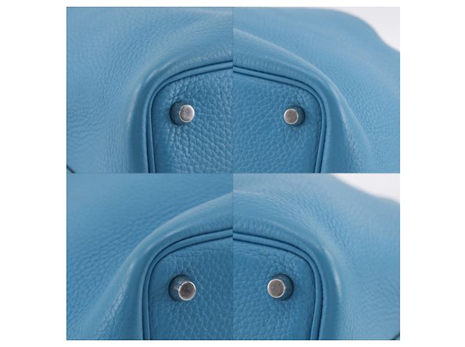 Hermès Hermes Picotin Lock 18 PM Handtasche Blau Grün - Ansicht 4
