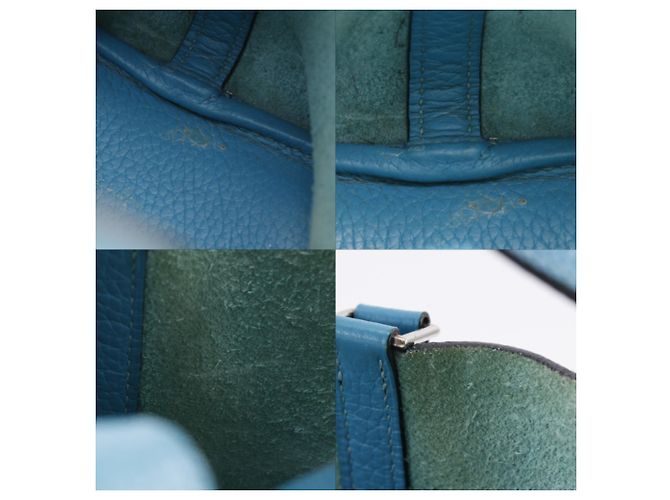Hermès Hermes Picotin Lock 18 PM Handtasche Blau Grün - Ansicht 7