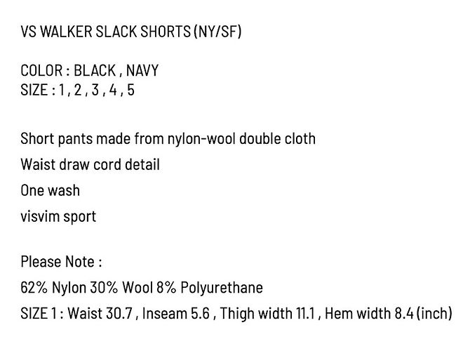 visvim Sport VS Walker Slack Shorts (NY/SF) Blu Navy - vista 12
