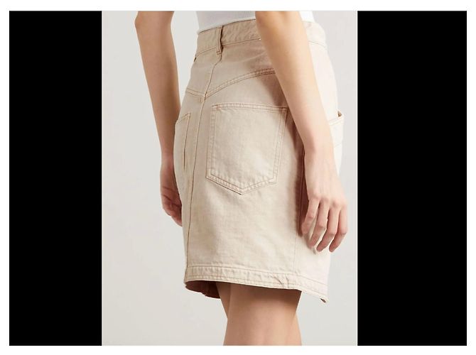 Isabel Marant Etoile Isabel Marant Étoile Falda Mini Vaquera Sabel - Beige - vista 5