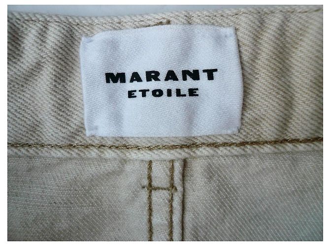 Isabel Marant Etoile Isabel Marant Étoile Falda Mini Vaquera Sabel - Beige - vista 9