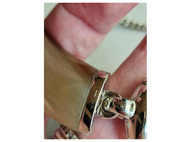 Gucci Collana in corno e argento 925 Marrone - vista 6