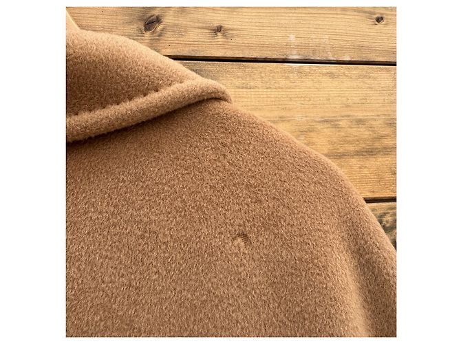 Max Mara Abrigo largo de lana y cachemira camel Camello - vista 3