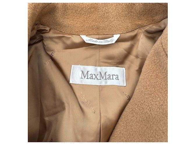 Max Mara Abrigo largo de lana y cachemira camel Camello - vista 4