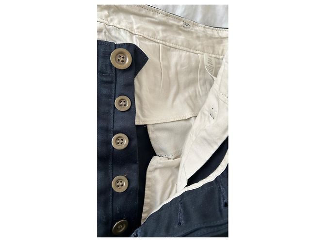visvim Shorts Chino Ultra Deep Navy Realizzato in Giappone Nero Blu navy - vista 5