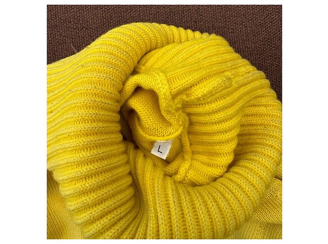 Stone Island Gelber Woll-Rollkragenpullover - Ansicht 4