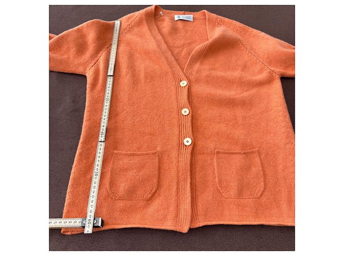 Brunello Cucinelli Kaschmir Strickcardigan Orange - Ansicht 7