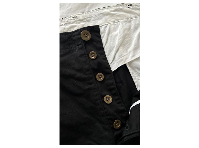 Visvim Giza Cotton Chino Shorts Neri - XL Nero - vista 3