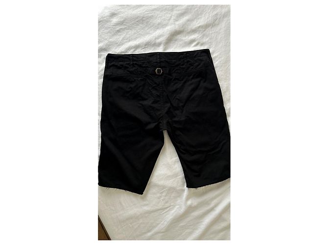 Visvim Giza Cotton Chino Shorts Neri - XL Nero - vista 8