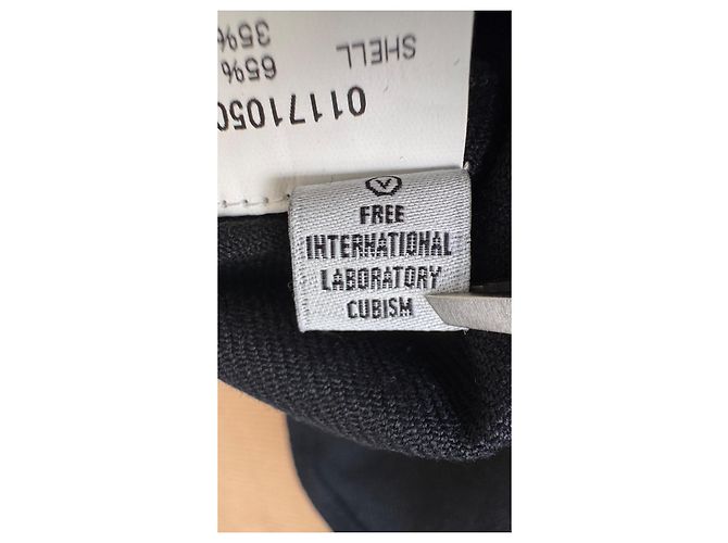 visvim Dugout Shirt Schwarz Wolle Leinen - Ansicht 12