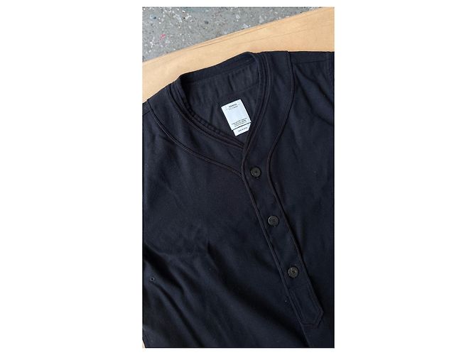 visvim Dugout Shirt Schwarz Wolle Leinen - Ansicht 18