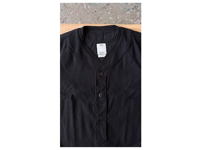 visvim Dugout Shirt Schwarz Wolle Leinen - Ansicht 5
