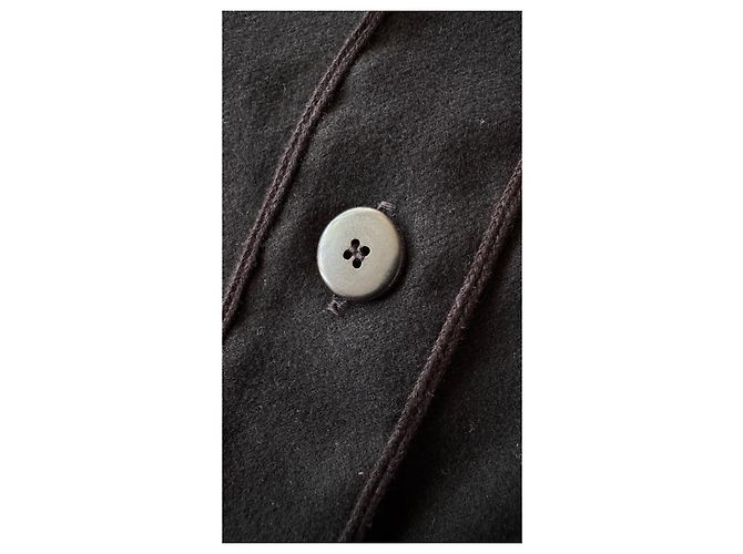 visvim Dugout Shirt Schwarz Wolle Leinen - Ansicht 6