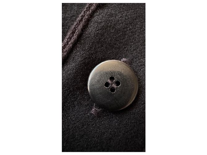 visvim Dugout Shirt Schwarz Wolle Leinen - Ansicht 7