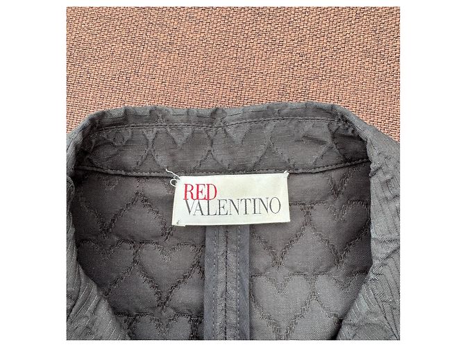 Chaqueta Red Valentino Acolchada Corazones Negro - vista 3