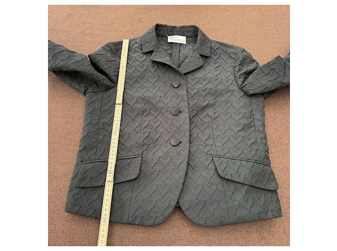 Chaqueta Red Valentino Acolchada Corazones Negro - vista 7