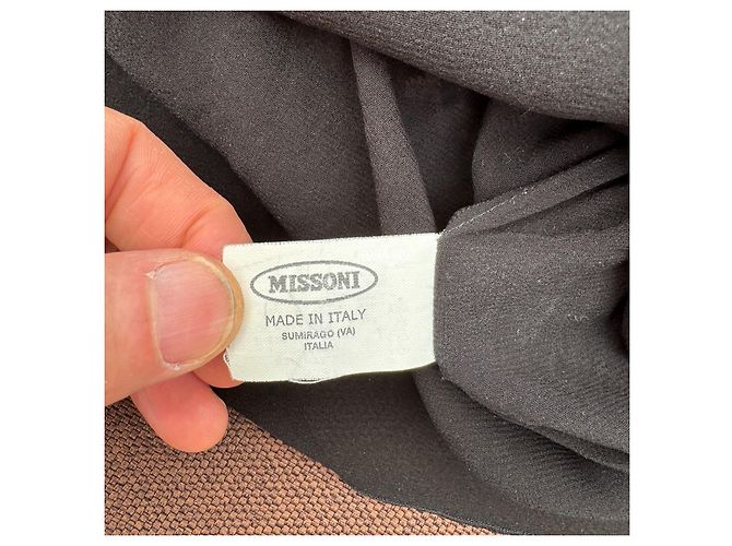 Missoni Zigzag ärmelloses Strickkleid Mehrfarben Lila - Ansicht 4