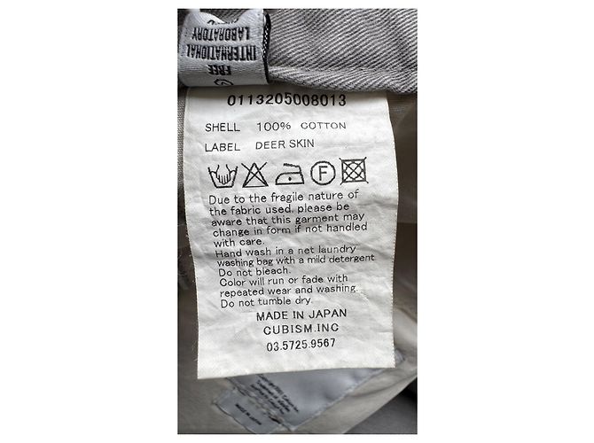 Pantalone visvim Fluxus 04 Chino Damaged Grigio - vista 11