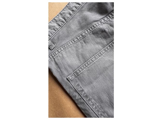 Pantalone visvim Fluxus 04 Chino Damaged Grigio - vista 15