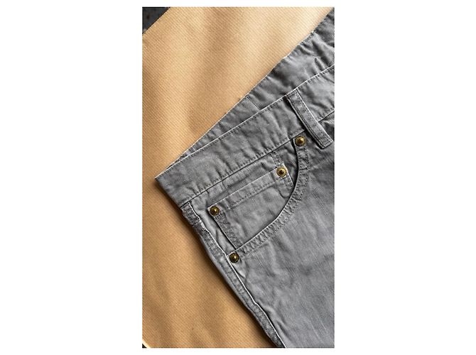 Pantalone visvim Fluxus 04 Chino Damaged Grigio - vista 4