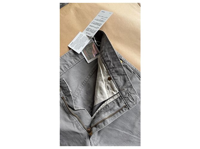 Pantalone visvim Fluxus 04 Chino Damaged Grigio - vista 8