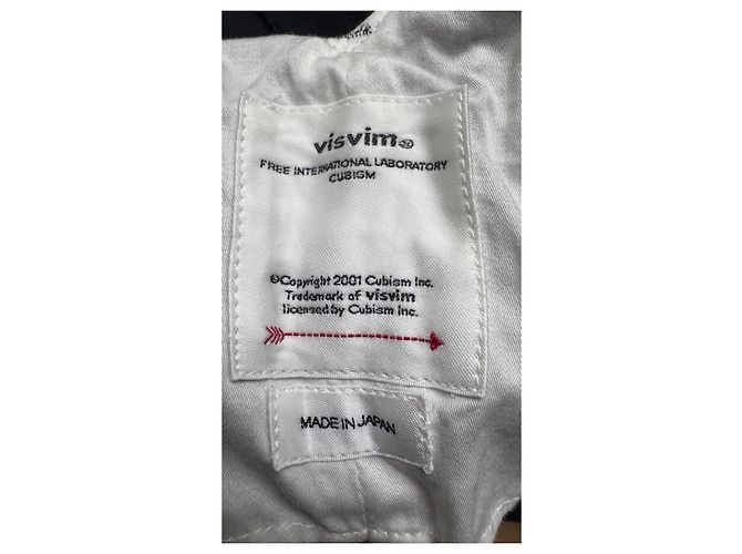 visvim Pantaloni Travailler Braces Blu Scuro - vista 14