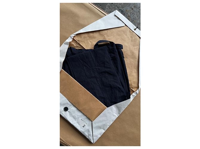visvim Pantaloni Travailler Braces Blu Scuro - vista 5