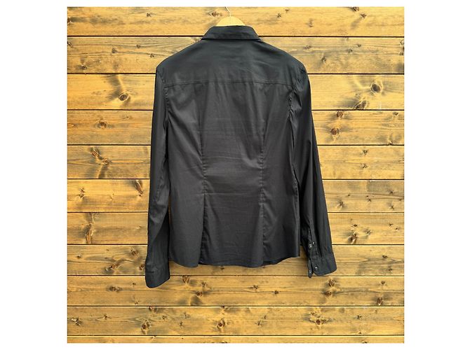 Prada Schwarzes Baumwollhemd Slim Fit - Ansicht 2
