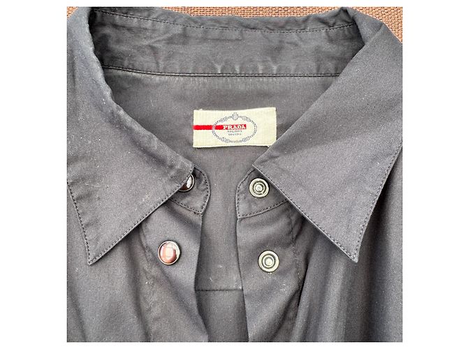 Prada Schwarzes Baumwollhemd Slim Fit - Ansicht 3