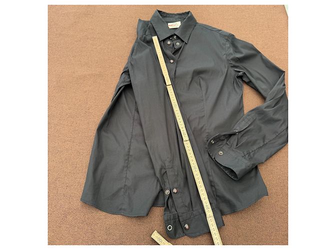 Prada Schwarzes Baumwollhemd Slim Fit - Ansicht 7