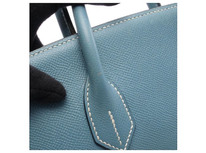 Hermès Borsa Hermes Haut à Courroies 32 Blu - vista 13