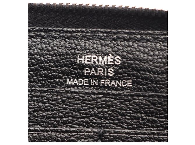 Hermès Portafoglio tondo classico Azap Long Hermes Nero - vista 4
