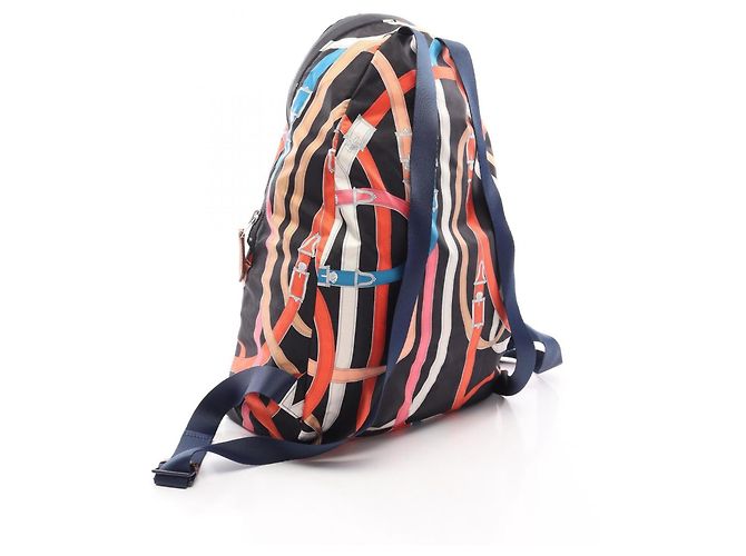 Hermès Zaino Hermes AirSilk Cavalcadour Nero Multicolore - vista 2