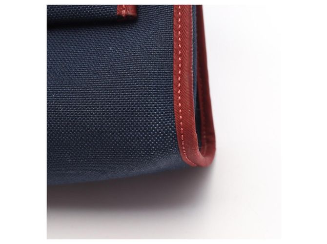 Hermès Borsa 2-Way Hermes Herbag Zip PM Rosso Bordò Blu navy - vista 7