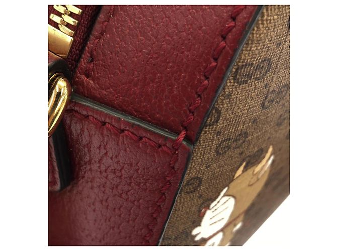 Gucci 574886 2TTBG Borsa a Spalla Rosso Beige - vista 5