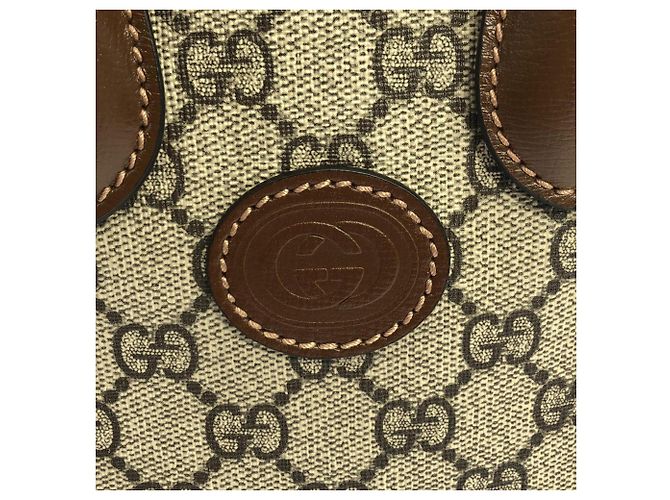 Gucci 671623 92TCG Borsa Marrone Beige - vista 4