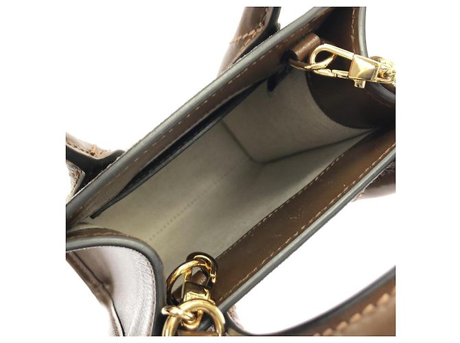 Gucci 671623 92TCG Borsa Marrone Beige - vista 7