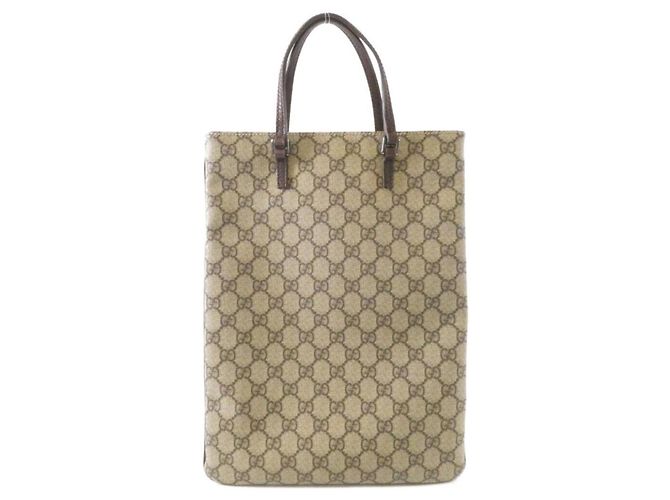 Borsa Gucci 117551 Beige e Marrone GG Plus - vista 2