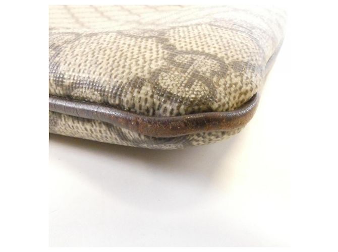 Borsa Gucci 117551 Beige e Marrone GG Plus - vista 3