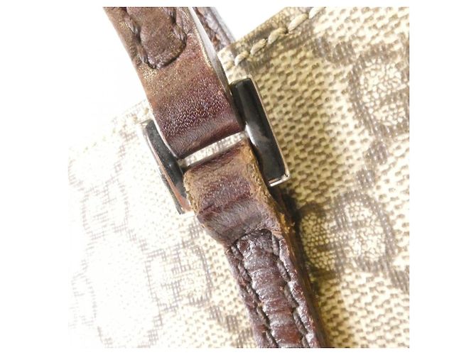 Borsa Gucci 117551 Beige e Marrone GG Plus - vista 6