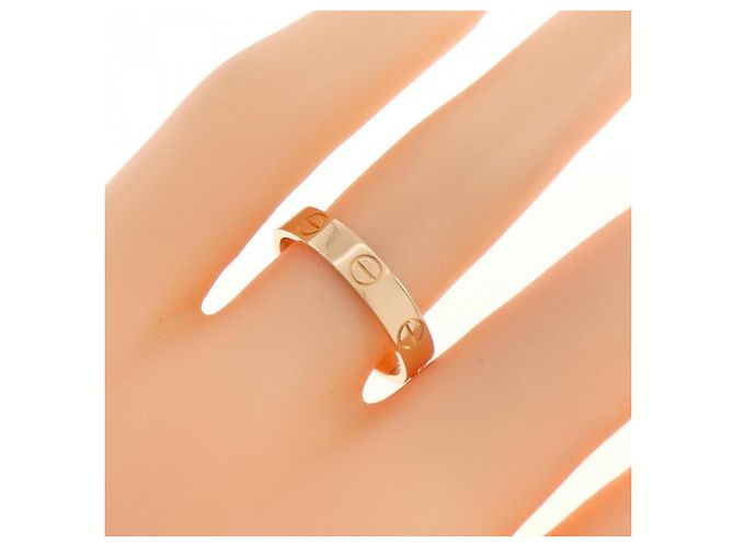 Anello Mini Love di Cartier in oro rosa - vista 4