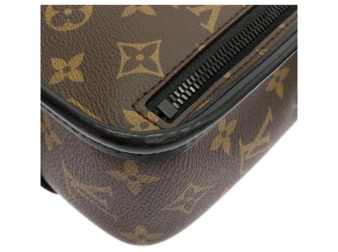 Louis Vuitton Monogram Macassar Archie Messenger PM Marrone - vista 3